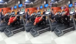 Anh chàng tập gym theo phong cách có một không hai